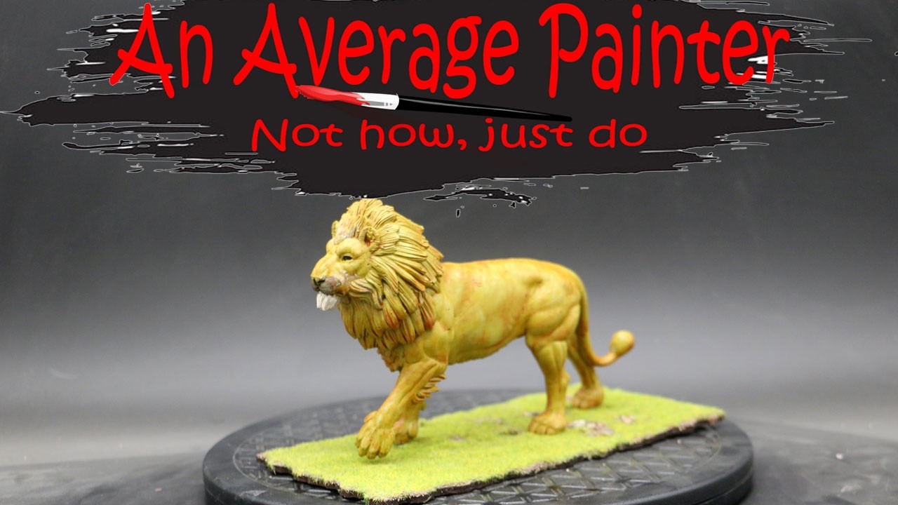 TIMELAPSE - Painting a 3D Printed Lion as Aslan as a gift for my daughter