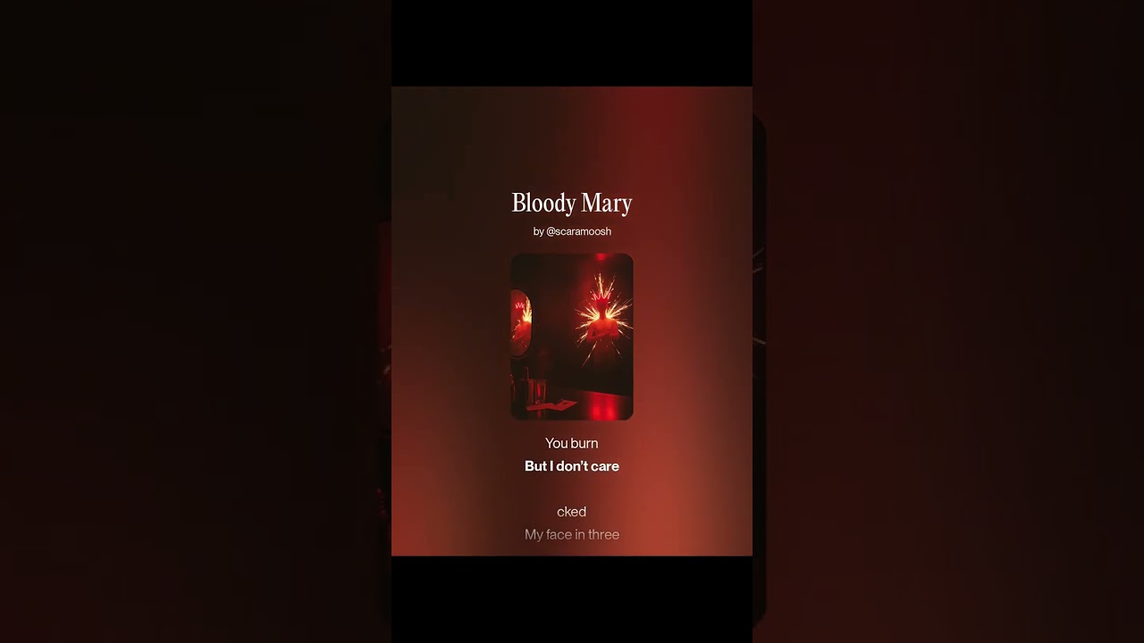 Bloody Mary #hardrock #britishrock #lovesongs #metal #gothic #mental