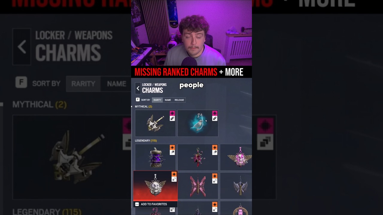 You may be missing Ranked Charms...
