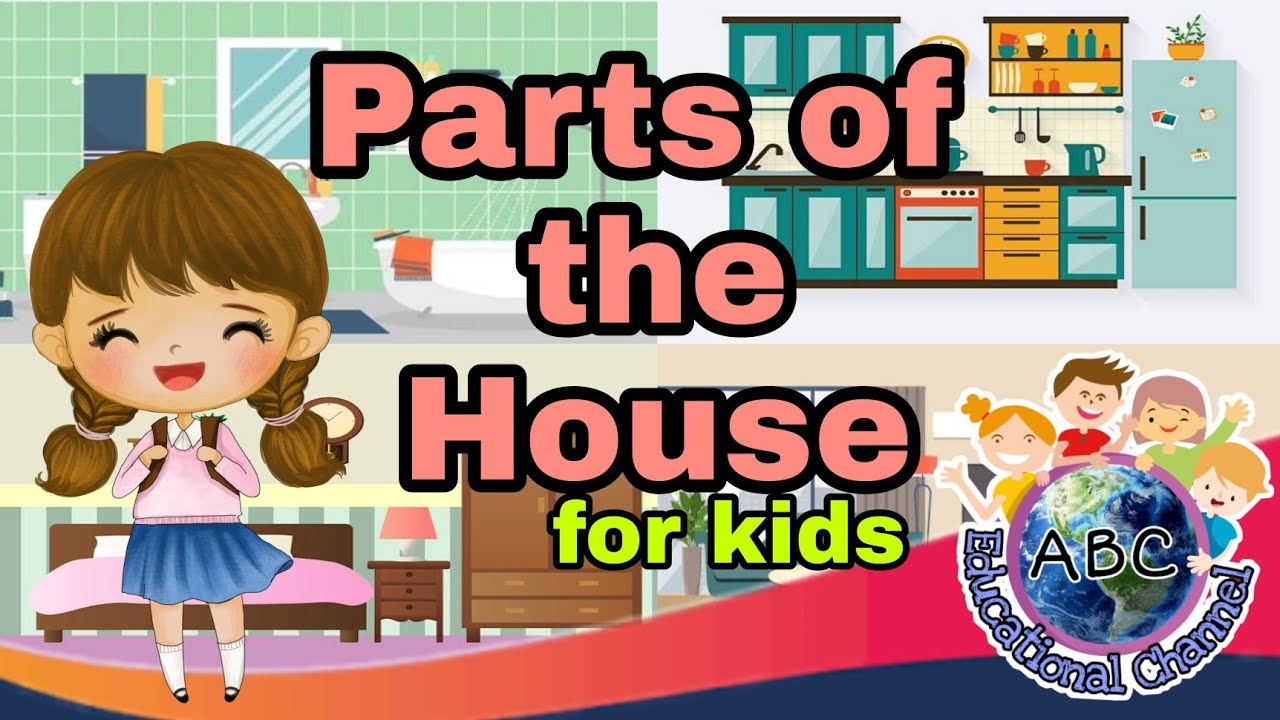 Parts of the House for Kids|Vocabulary for Kids|Educational Channel|English Vocabulary