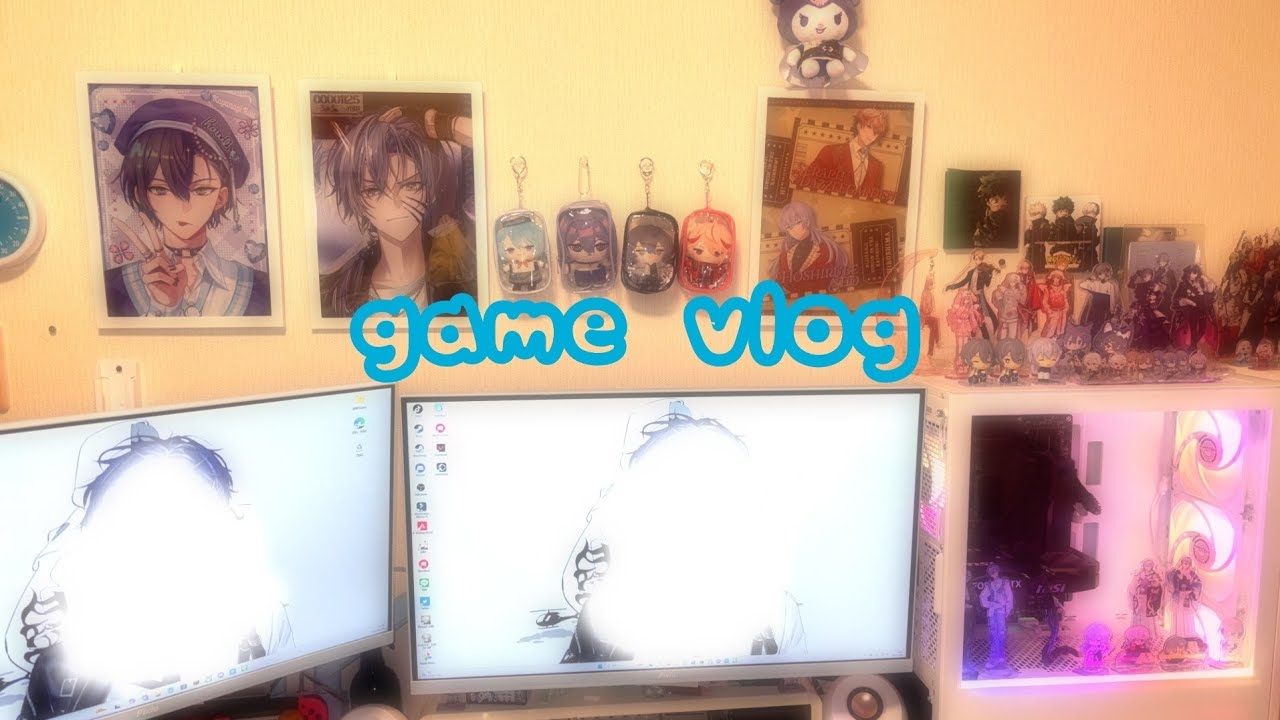 game vlog‎┊念願のゲーミングPCが届いた！推しでいっぱいのデスク周り🫶