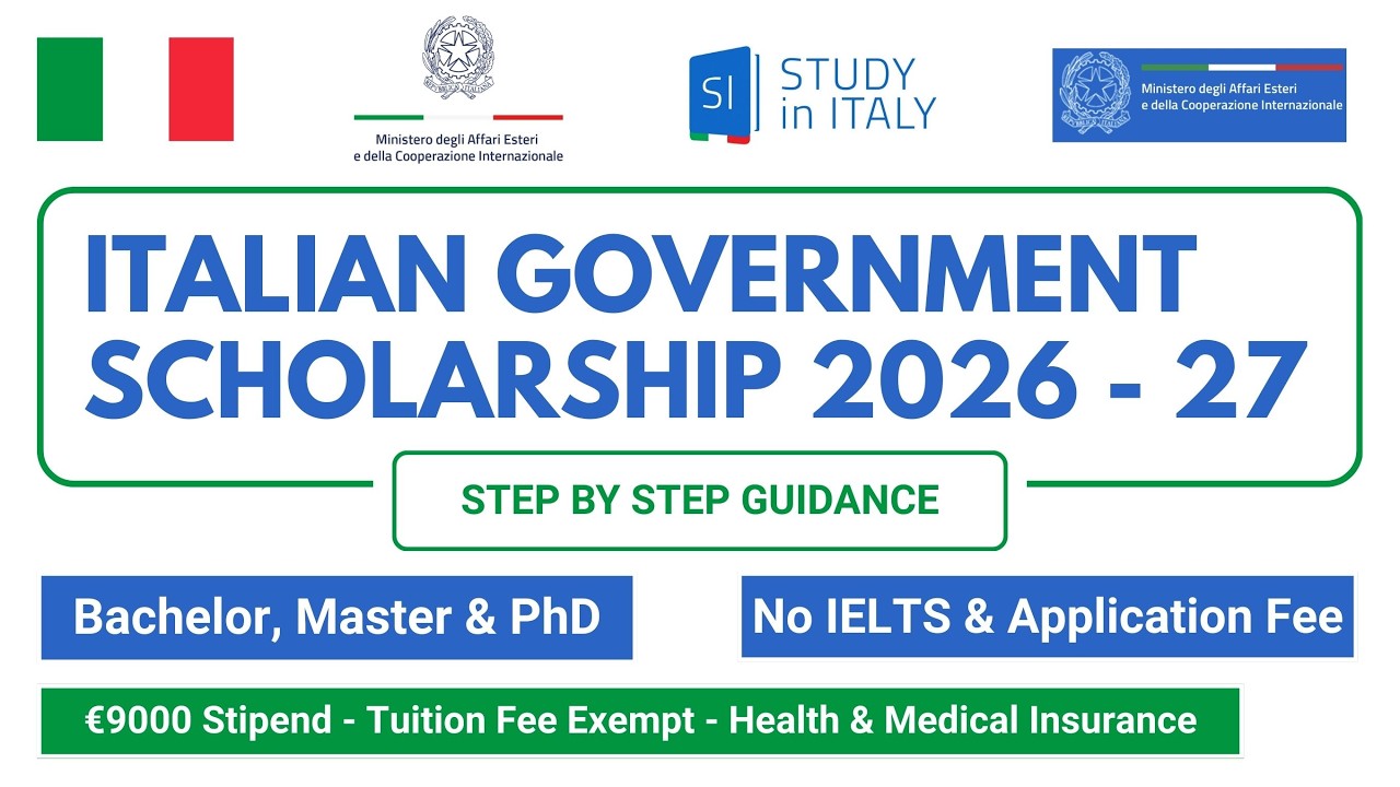 Italian Government Scholarship (MAECI) 2026 | Fully Funded | No Application Fee & IELTS Required