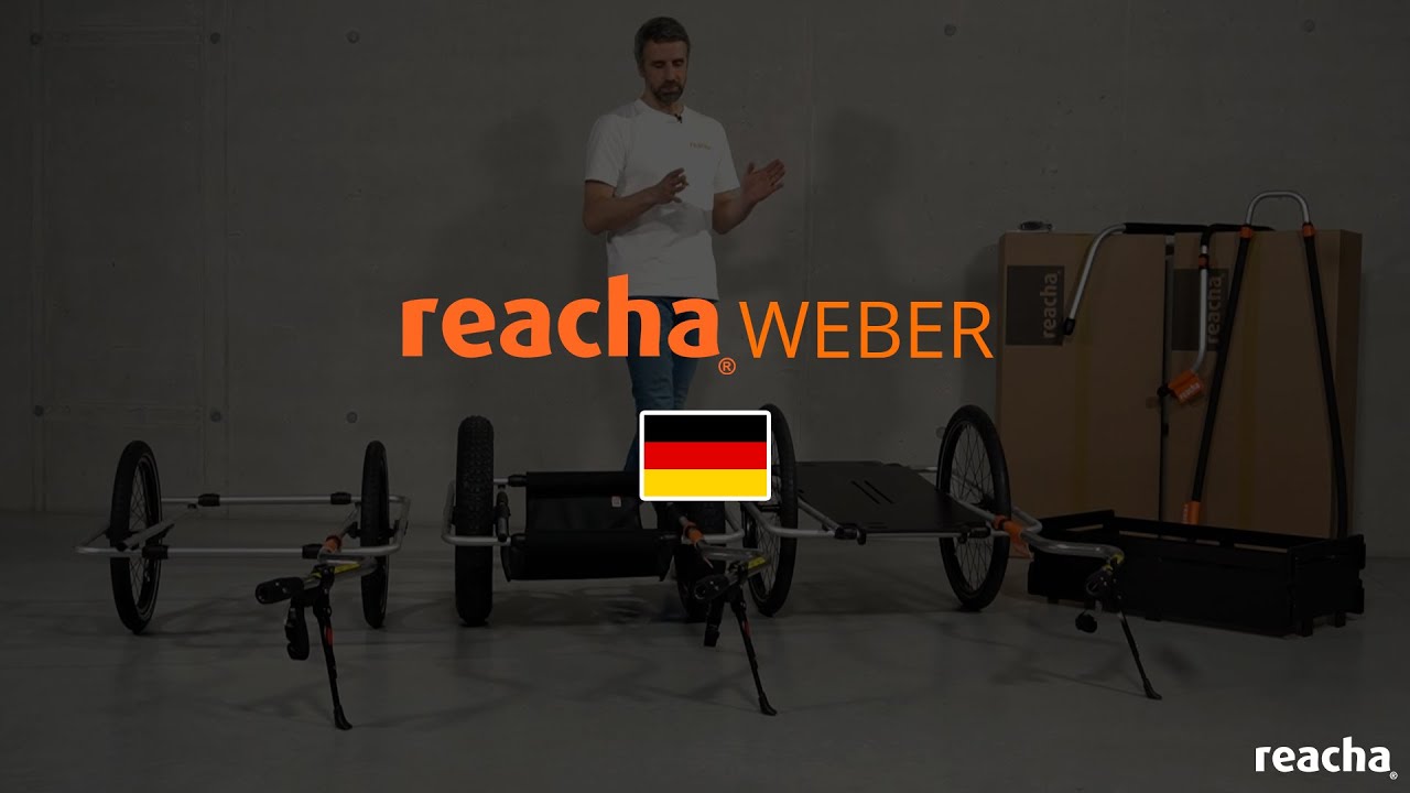 reacha WEBER - der Fahrradanhänger für die Hinterachse