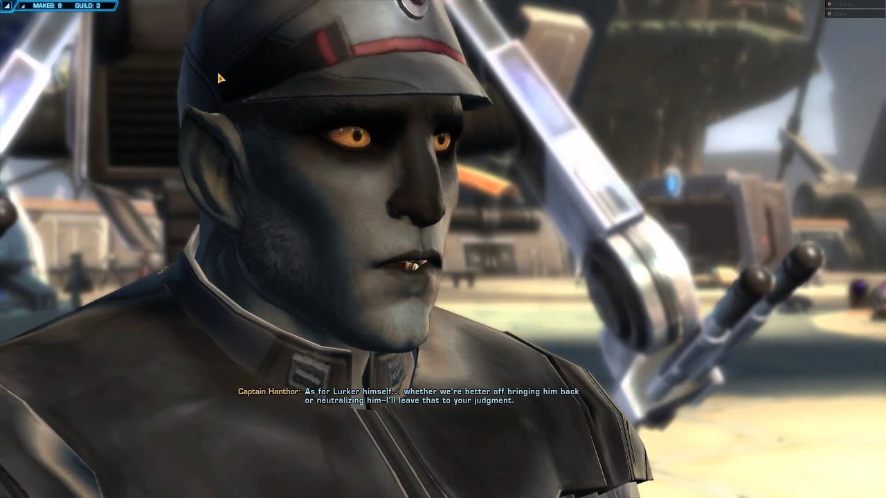 SWTOR The Lurker Makeb Empire mission cutscene