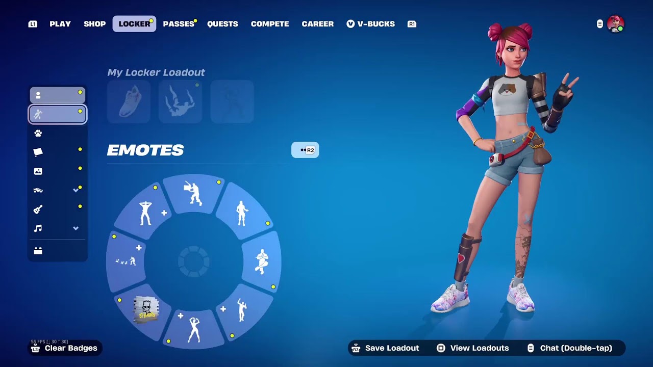 Pink and colorful skins in Zero builds games live with @nikky951