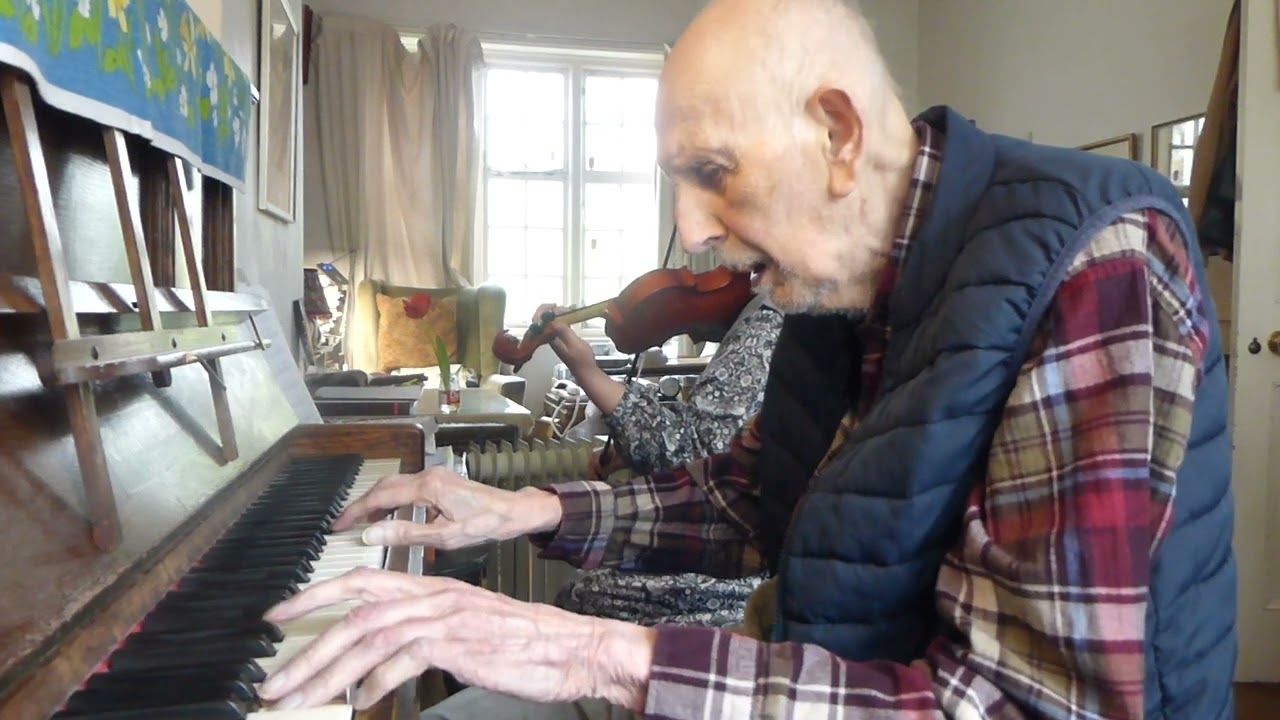 How About You - 96歳 96 year old piano violin  Social Bubble Jazz ソーシャルバブルジャズ