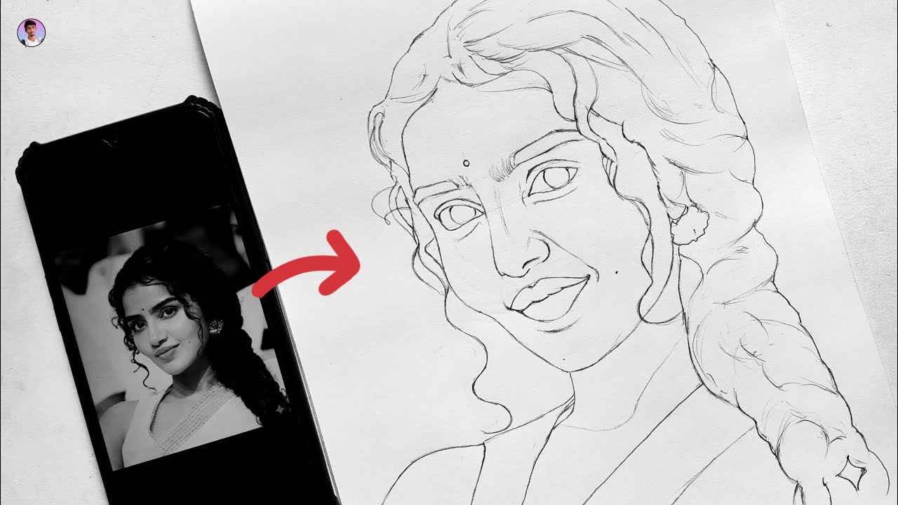 Freehand drawing tutorial for beginners in tamil | #freehandsketching 