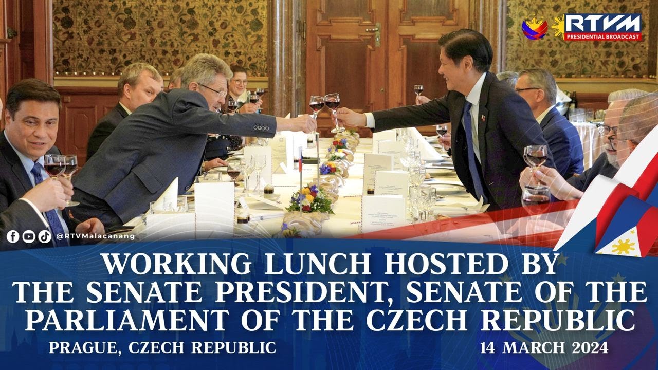 Working Lunch hosted by the Senate President, Senate of the Parliament of the Czech Republic