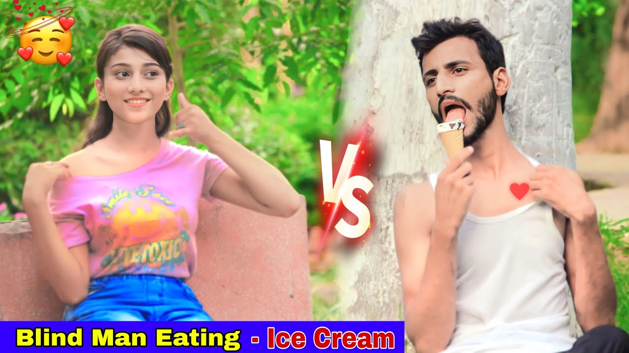 Blind Man Eating Ice Cream Prank With Sweet Girl |@showpranks