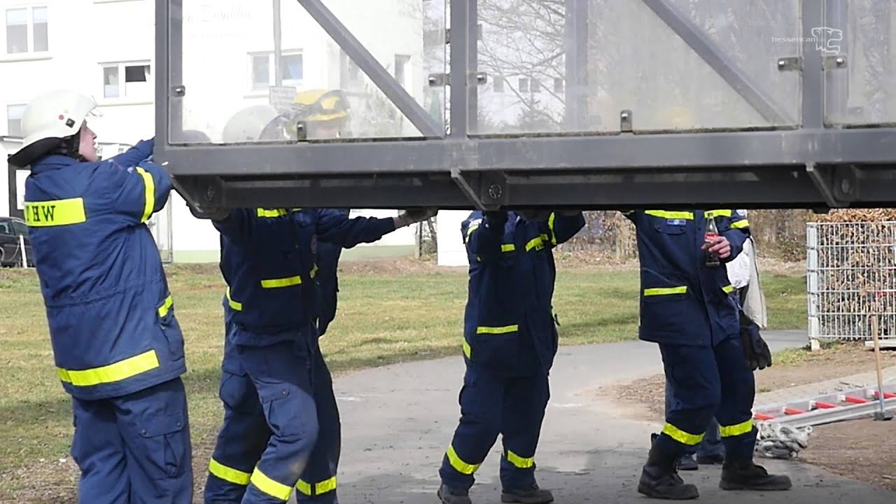THW Wetzlar baut zum 40. Mal die Pontonbrücke auf