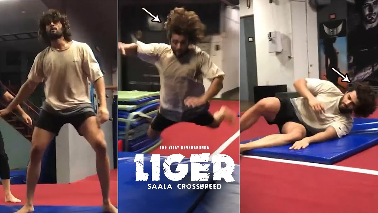 Vijay Deverakonda Mind Blowing Stunts Training Video | Liger Fight Making Video | Tupaki