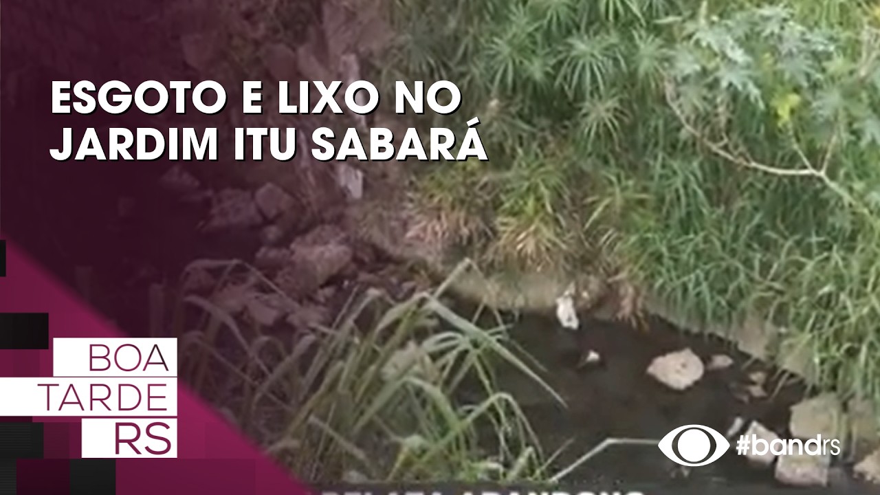 Esgoto e lixo no Jardim Itu Sabará