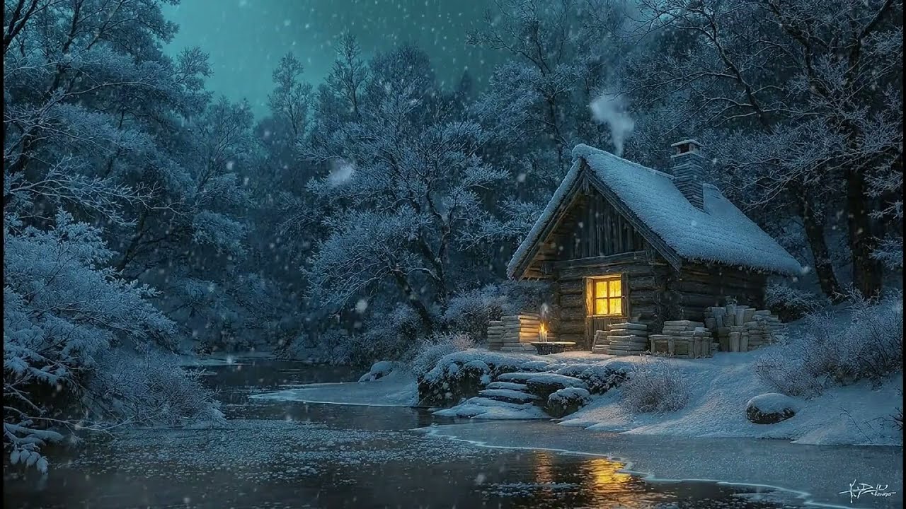 Peaceful Winter Glow Haven ❄️ Deep Sleep Classical Music (1 Hour)