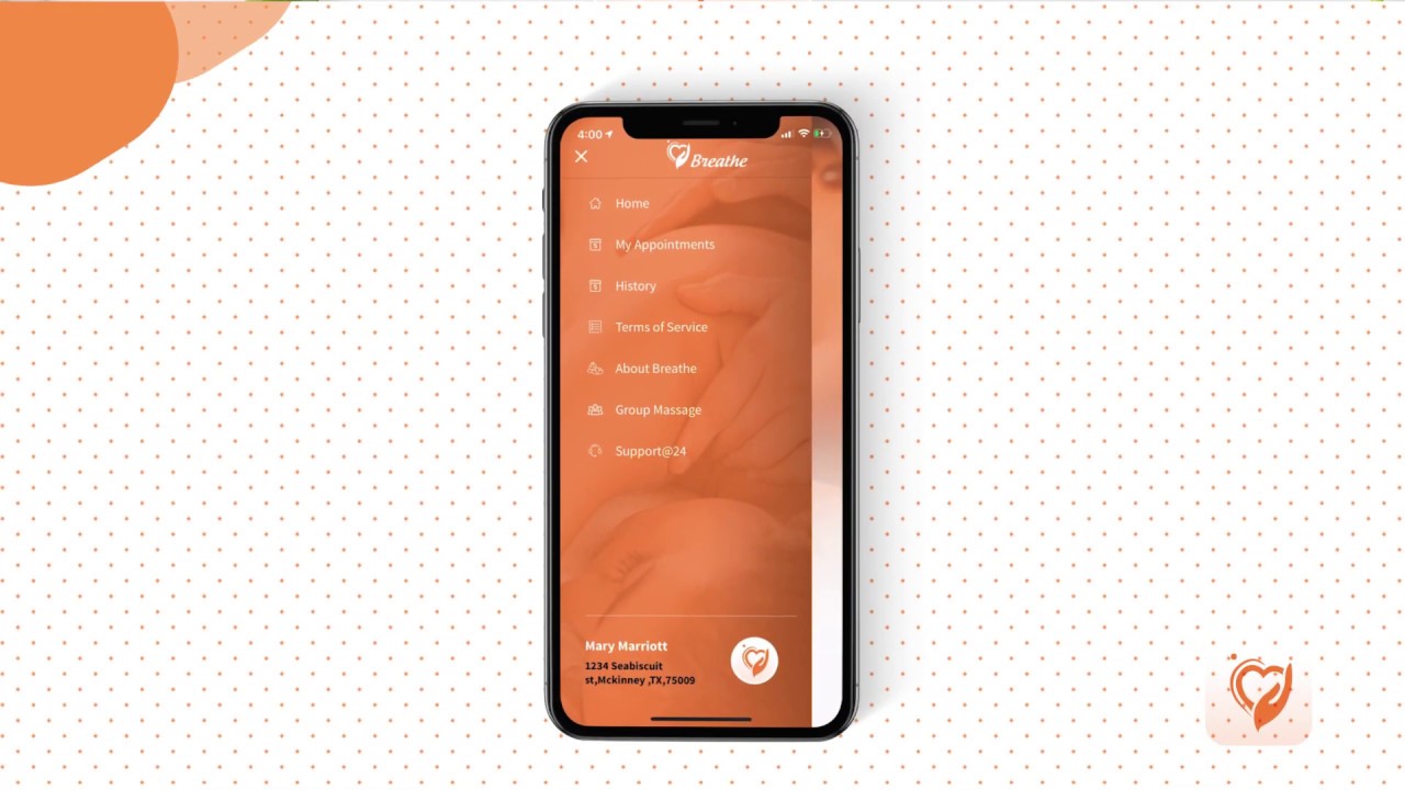 How to book a massage -User App - Breathe On Demand