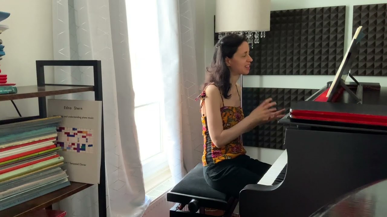 Edna Stern talks on Bach Prelude and Fugue No  16 BWV 861