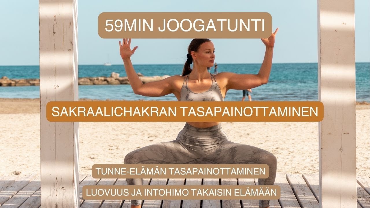 Sakraalichakra jooga 1h - Luovuus & Tukahdetut tunteet | Svadhisthana Jooga Suomeksi