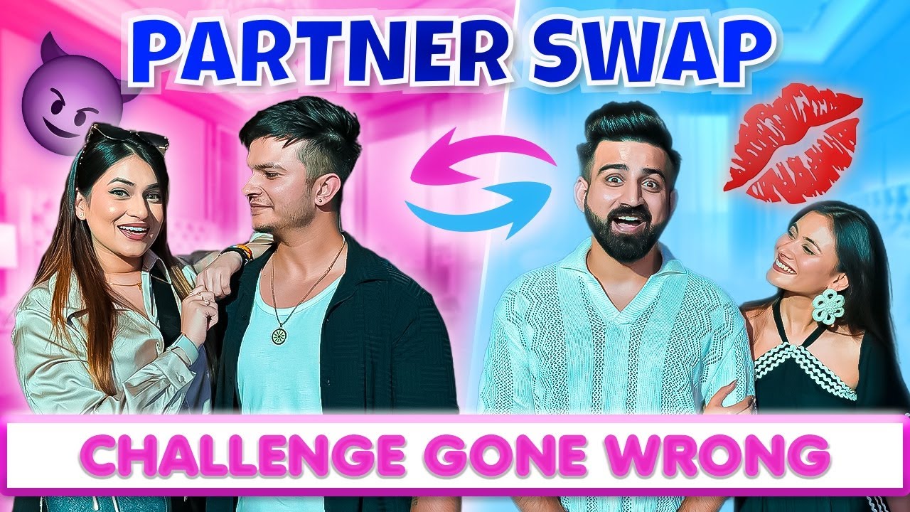 Partner Swap Challenge Gone Wrong🤯 End Mein Ho Gayi Fight​⁠😐 