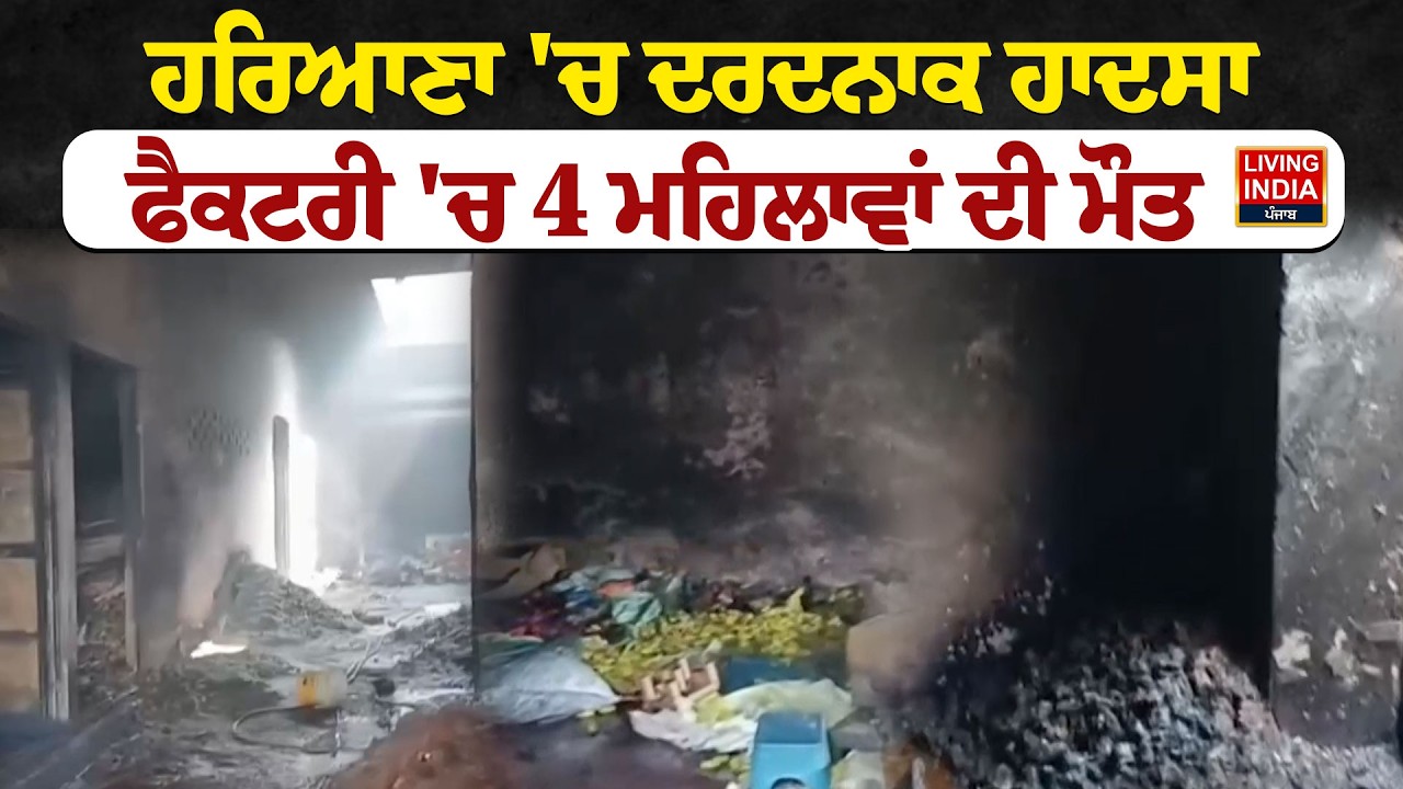 Haryana 'ਚ ਦਰਦਨਾਕ ਹਾ/ਦ/ਸਾ, Factory 'ਚ 4 ਮਹਿਲਾਵਾਂ ਦੀ ਮੌ/ਤ | Color Factory | Fire