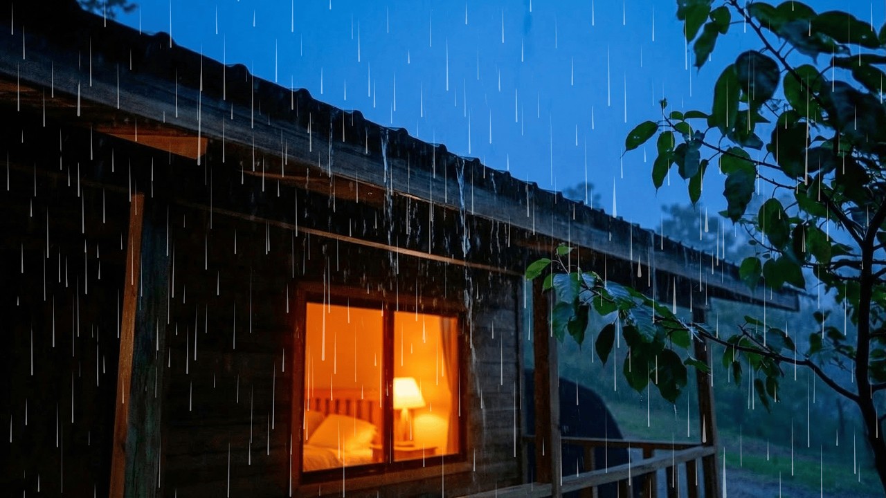 Rain and Thunder Sounds for Deep Sleeping and Stress Relief | Heavy Rain Sounds for Perfect Sleep