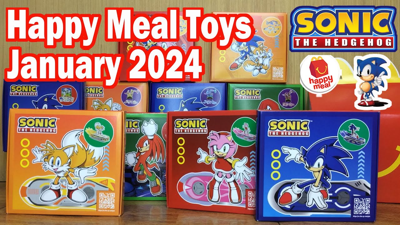 McDo January 2024 Happy Meal Sonic The Hedgehog Unboxing