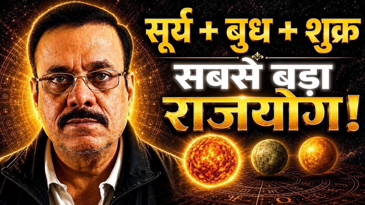 V-18 : सूर्य + बुध + शुक्र युति का फल