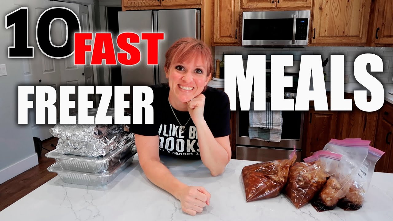10 EASY FREEZER MEALS IN ONE HOUR! | INSTANT POT & SLOW COOKER IDEAS | SIX SISTERS STUFF COLLAB
