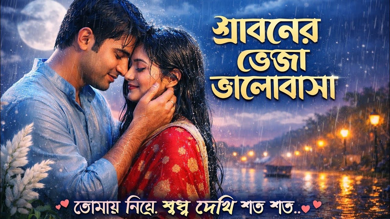 শ্রাবণের ভেজা ভালোবাসা 🌧️ | Shraban Romantic Song | Bangla Rain Love Song 2026