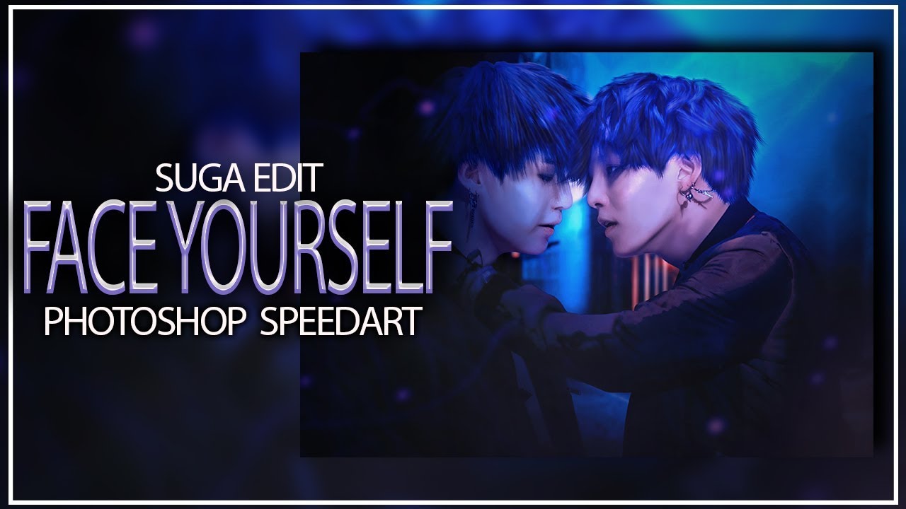 Suga - Face Yourself || BTS - Photoshop SpeedArt