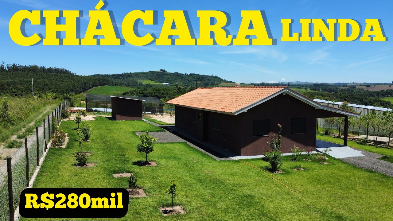 LINDA CHÁCARA ***(VENDIDO)***CASA NOVA POÇO ARTESIANO POMAR IMPERDÍVEL R$280mil