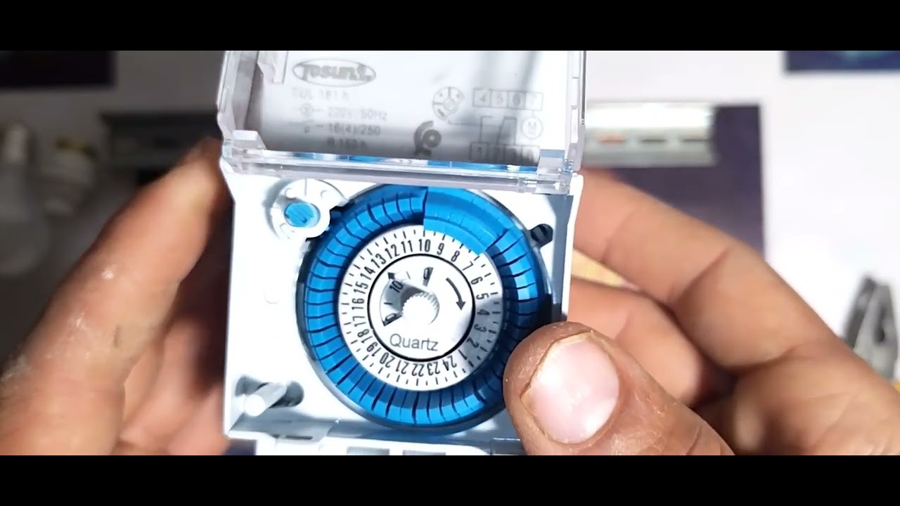 كيفية تركيب المؤقت الزمني بنفسك/تايمر 24ساع/Timer 24/Horloge èlectrique /تعلم الكهرباء من الصفر