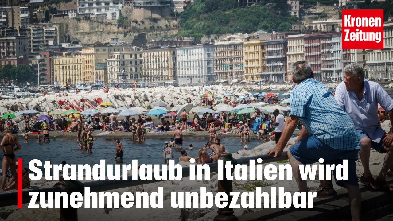 Strandurlaub in Italien wird zunehmend unbezahlbar | krone.tv NEWS