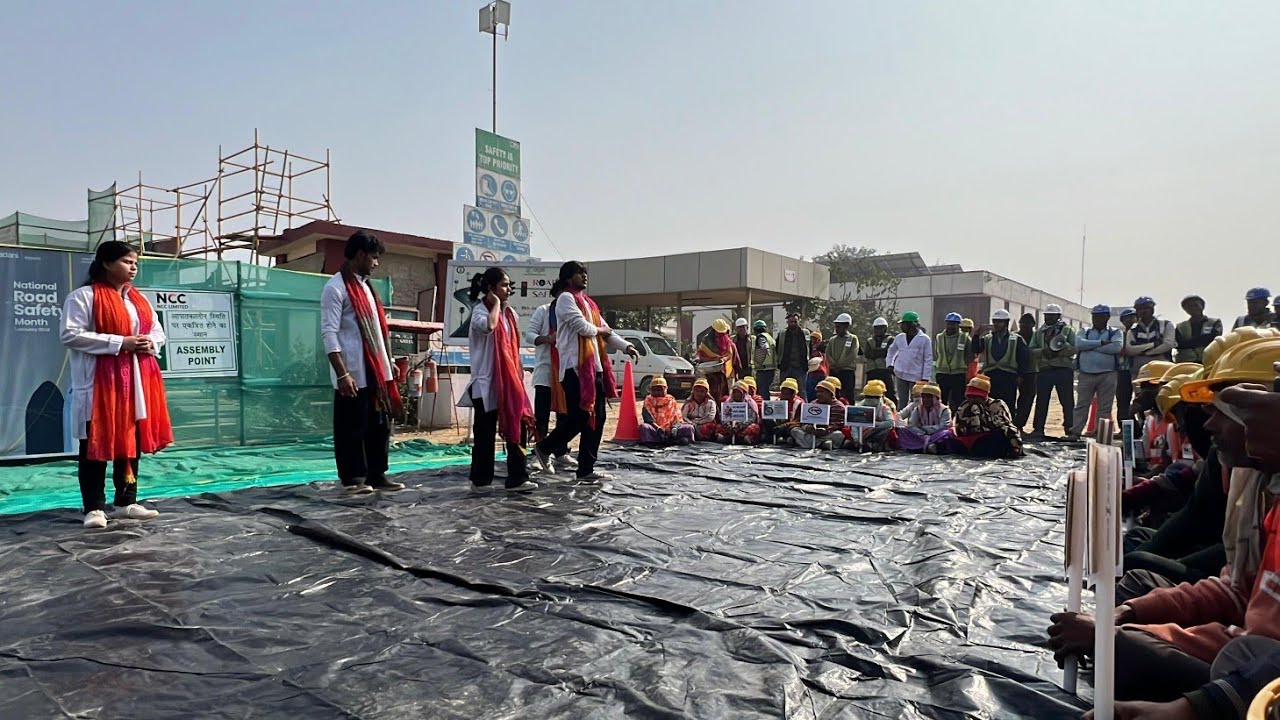 Road Safety Awareness Week - Nukkad Natak on Sadak Suraksha for Adani Airport Lucknow 