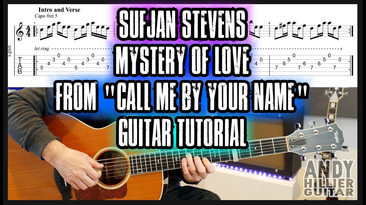 Sufjan Stevens - Mystery of Love Guitar Tutorial (Fingerpicting)