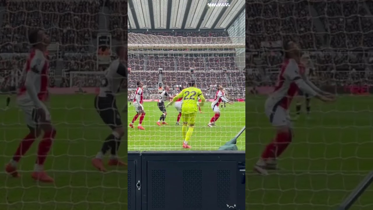 David raya fouling Sean longstaff. Nufc v arsenal. 2.11.24. Newcastle United