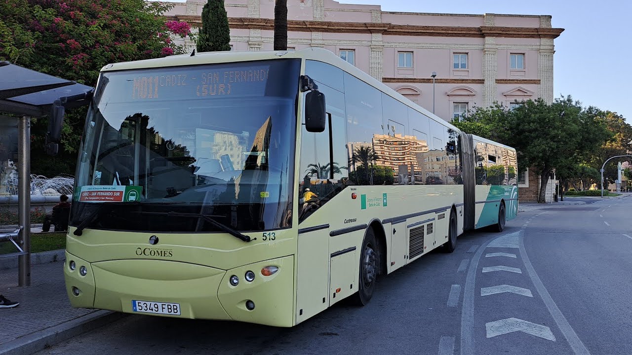 Volvo Castrosua Magnus articulado de COMES - Línea M-011 bus interurbano (Cádiz - San Fernando Sur)