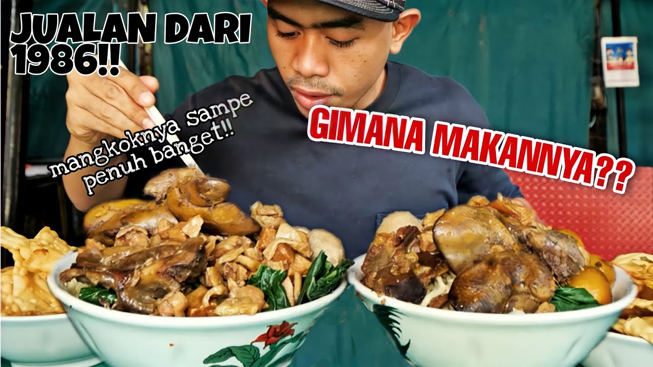 LEGENDARIS! JUALAN MIE AYAM DARI 1986, PORSINYA GAK NGOTAK, HARGA MURAH!