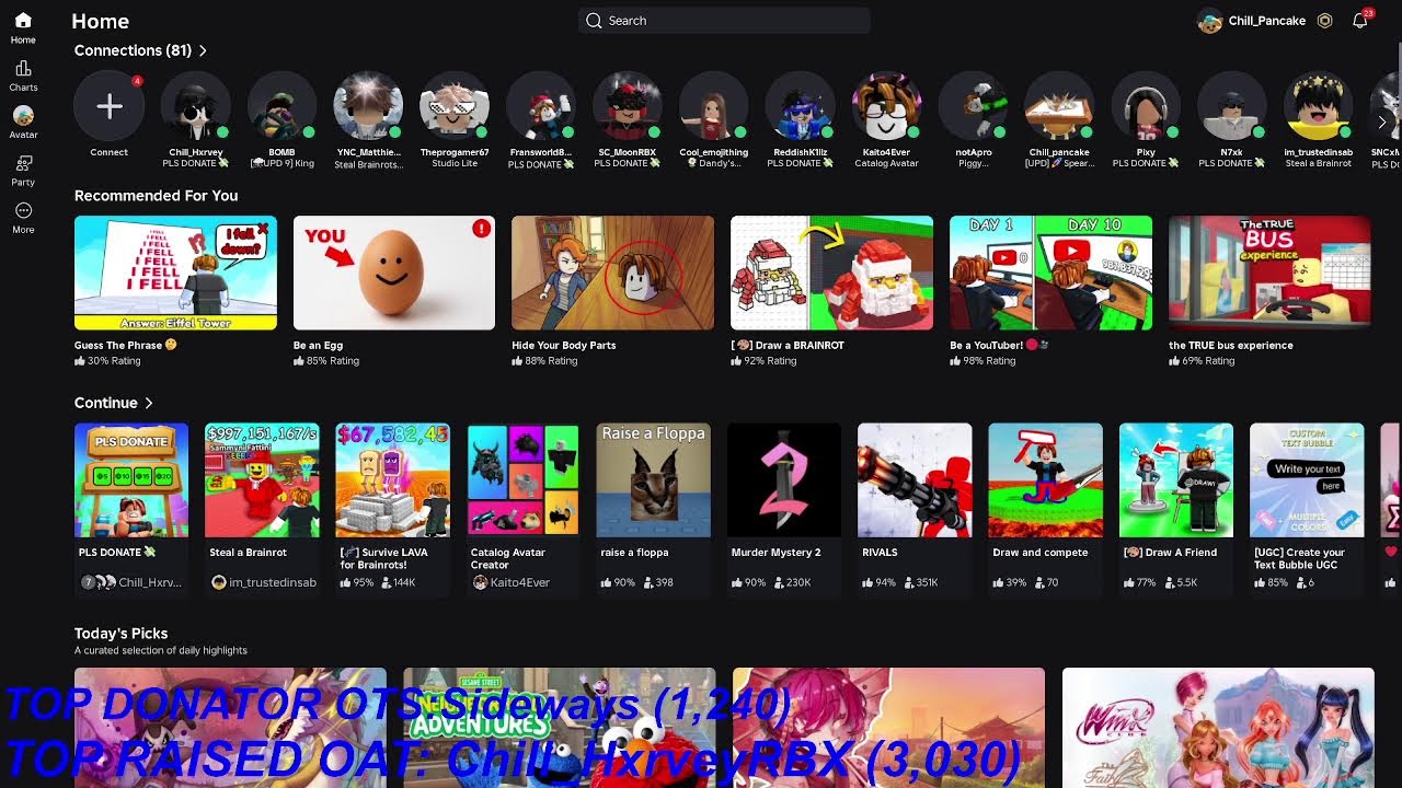 DONATING ON PLS DONATE+PLAYING GAMES #roblox #fun #ishowspeed