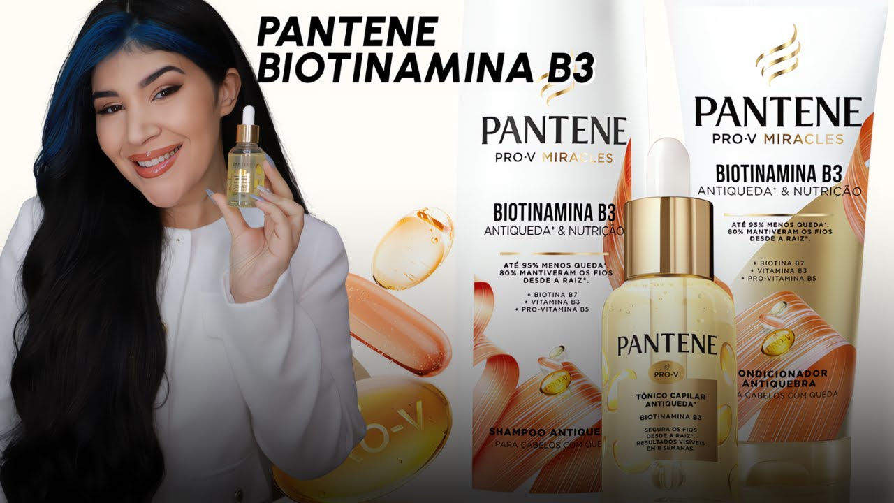 💛 PANTENE BIOTINAMINA B3: Antiqueda e Nutrição