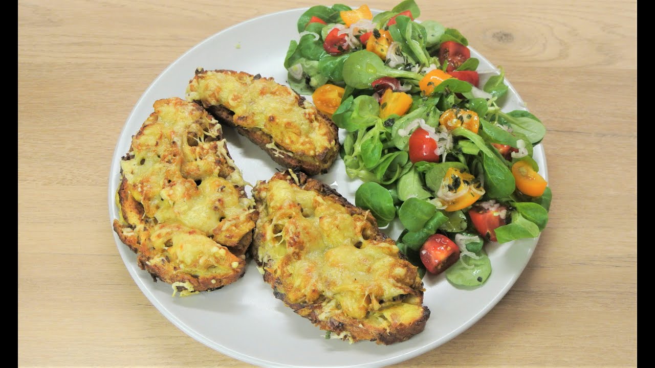 Le pain perdu au poulet curry / French toast with chicken curry