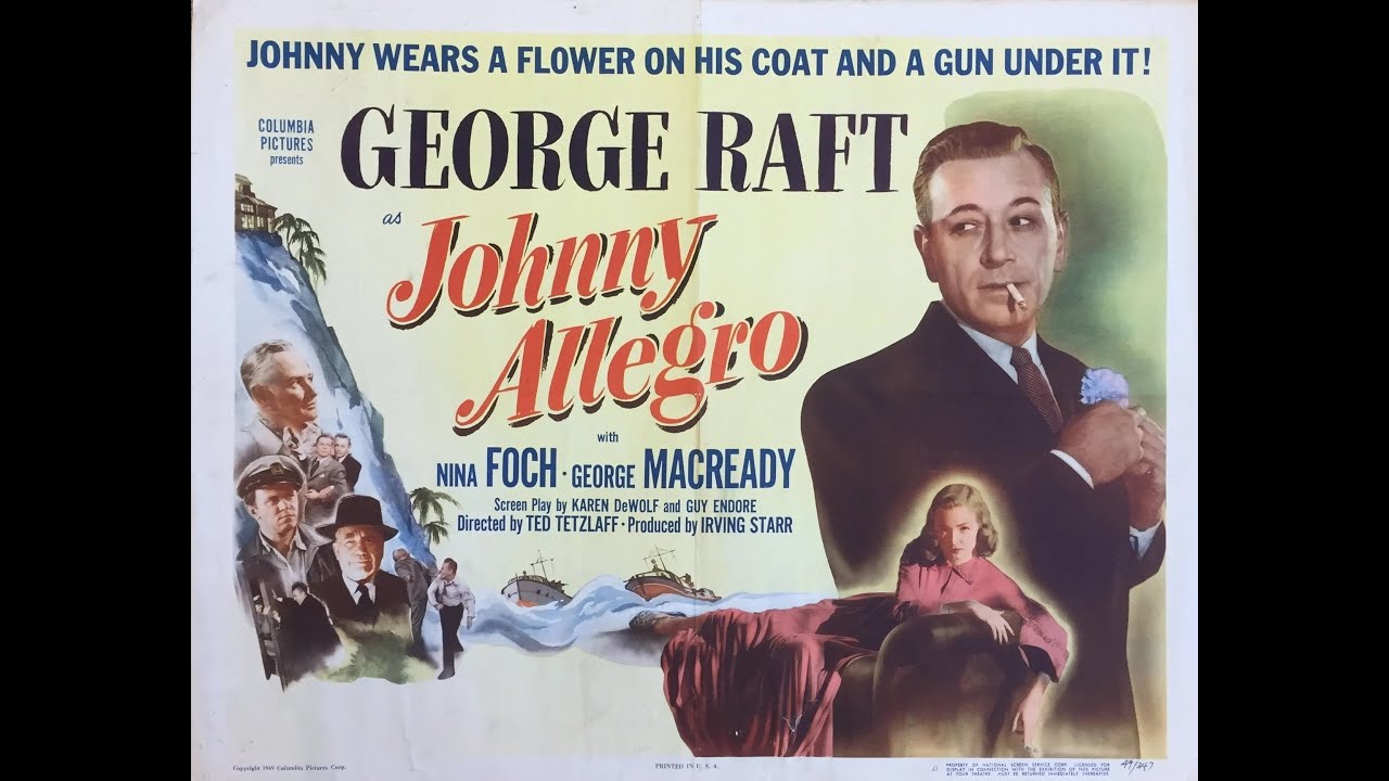 George Raft & Nina Foch in 