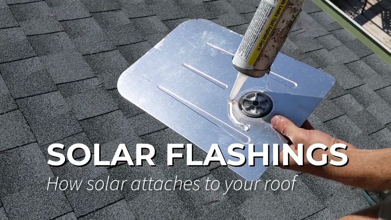Installation of IronRidge Flashfoot 2 Solar Flashings