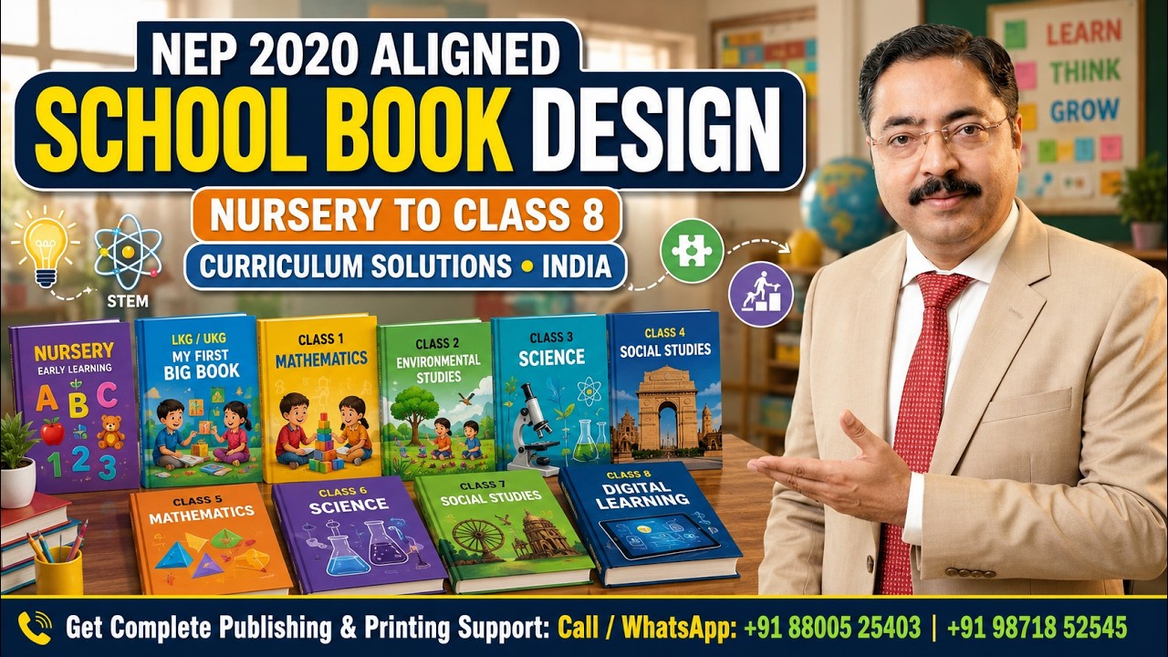 NEP Aligned Book Design: Nursery to Class 8 Curriculum Solutions