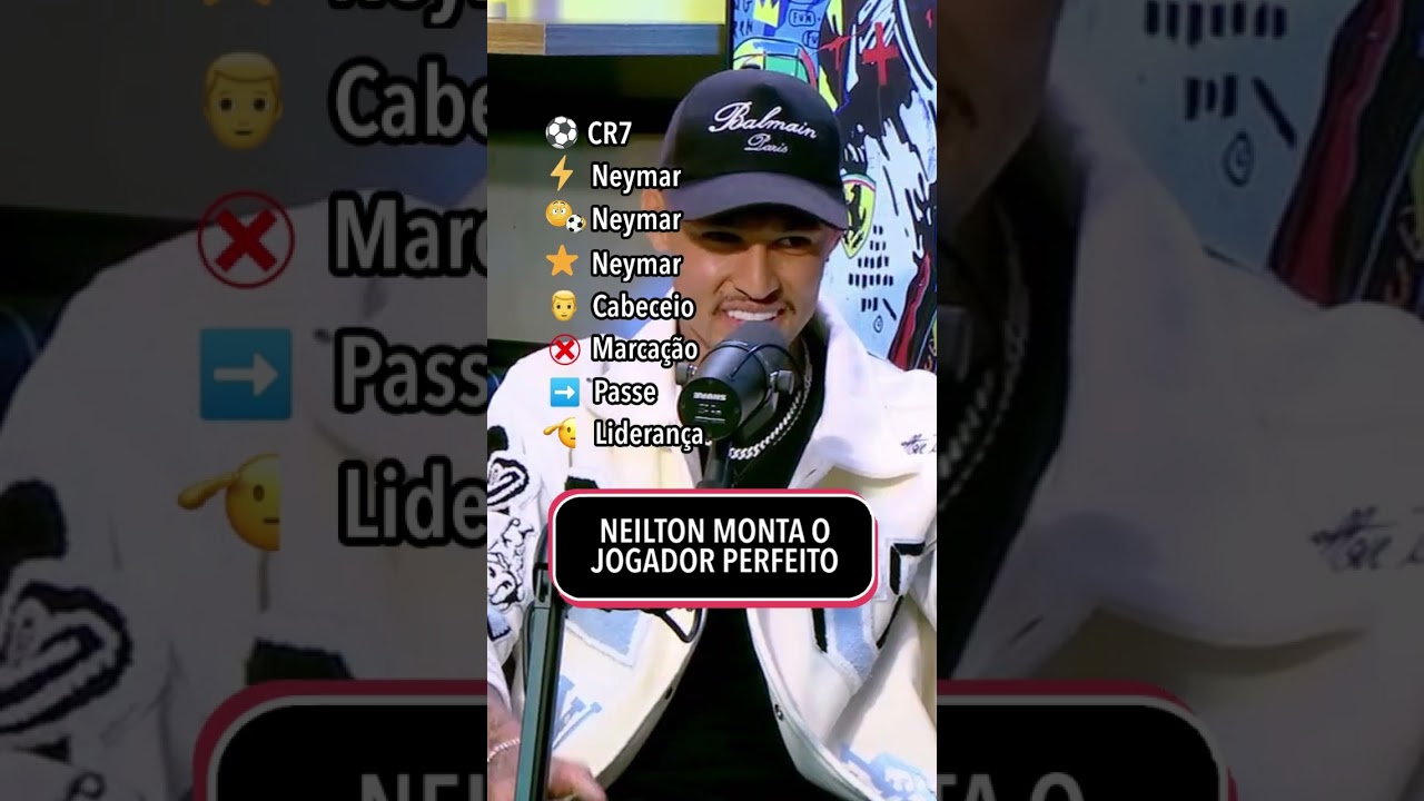 Neilton monta seu jogador perfeito. Concorda com ele, fã de esporte? 🤔 
