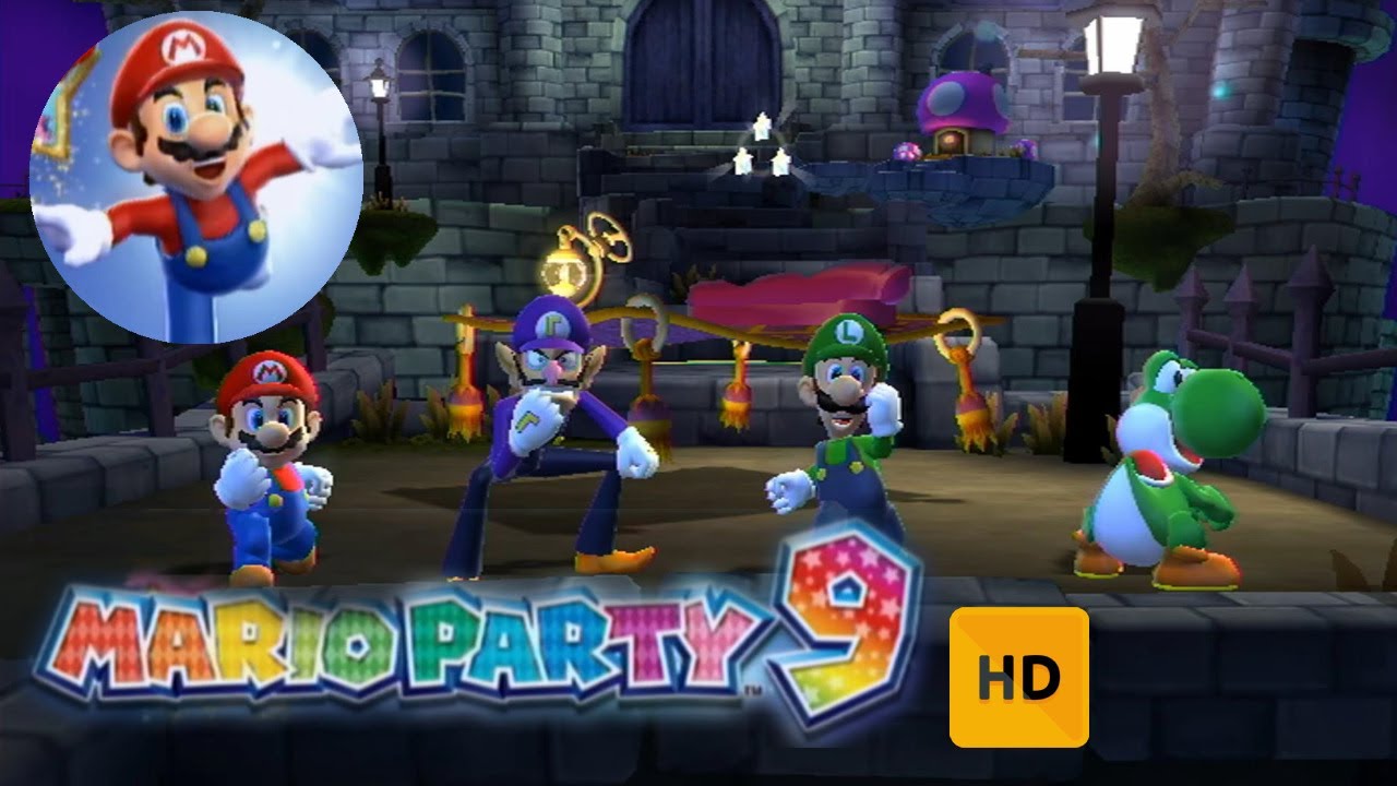 Mario Party 9 HD - Boo's Horror Castle - Mario vs Waluigi vs Luigi vs Yoshi! #4