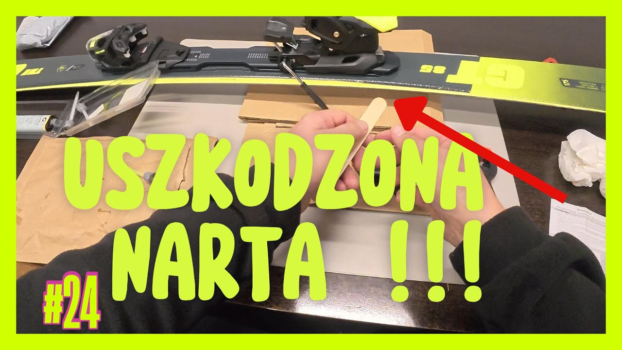 JAK NIE NAPRAWIAĆ NART !!! Uszkodzona narta - Nie poradnik, nie serwis ??? Vlog 24