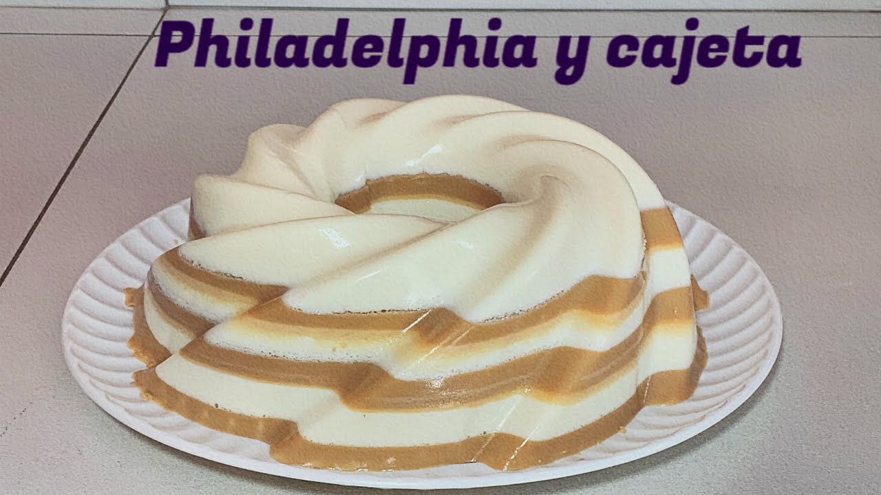 Gelatina de Philadelphia con cajeta