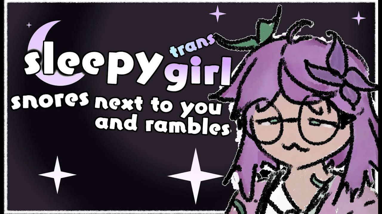 ASMR [TF4F] [F4F] sleepy trans girl snores next to you and rambles [Sleep Aid] [Cuddles]