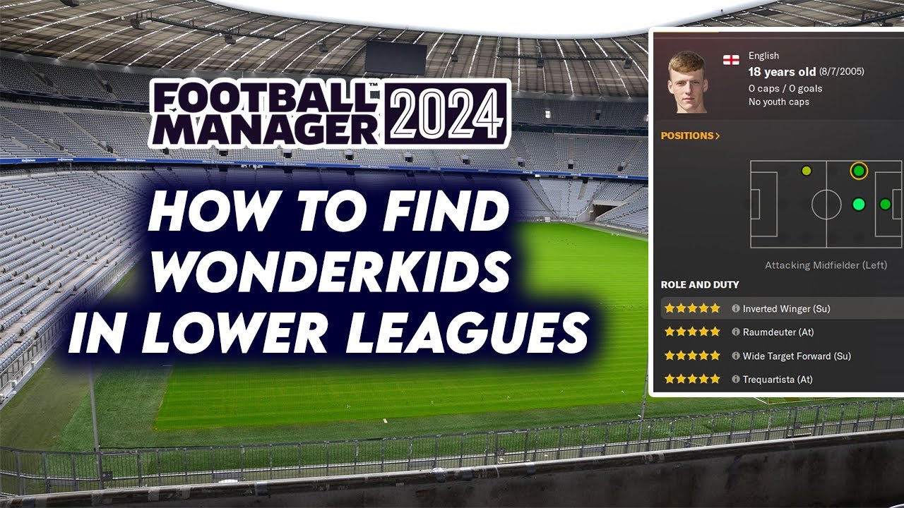 How to Find WONDERKIDS in LOWER LEAGUE in FM24 | Football Manager 2024