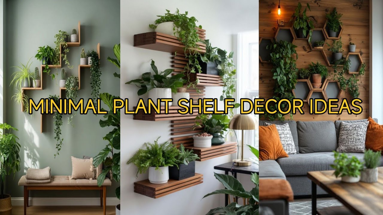 How small plant shelves can make your home look fresh and elegant 
