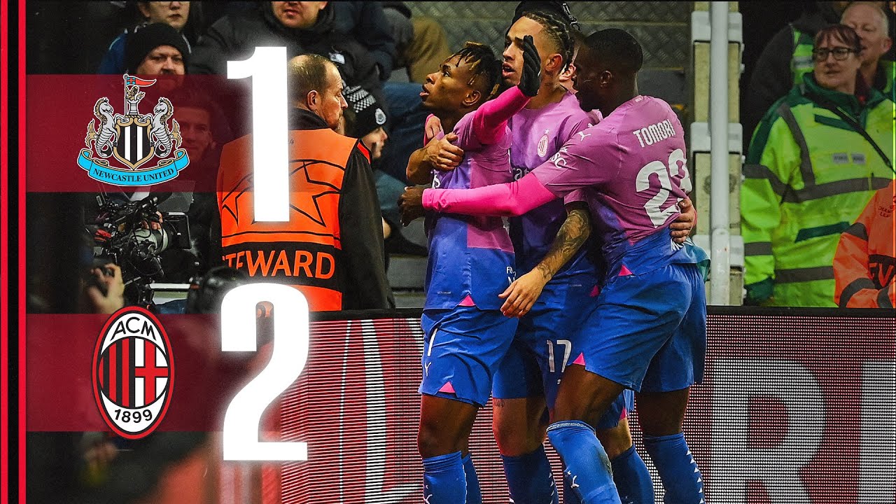 Pulisic - Chukwueze | Newcastle 1-2 AC Milan | #ChampionsLeague Highlights | Matchday 6